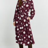 Stamp Shirt Dress - Postage Stamp Print