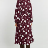 Stamp Shirt Dress - Postage Stamp Print