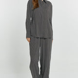 Tessa Relax Pant - Nutmeg Geo Print