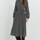 Tessa Shirt Dress - Nutmeg Geo Print