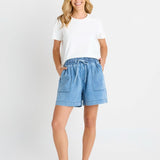 Quinn Cotton Short - Blue Medium
