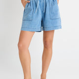 Quinn Cotton Short - Blue Medium