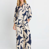 Nova Shirt - Navy Floral Print