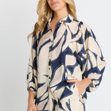 Nova Shirt - Navy Floral Print