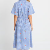 Shelley Shirt Dress - Rose Stripe