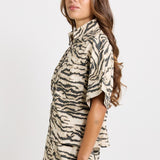 Dawn Denim Shirt - Animal | Betty Basics
