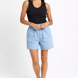 Drew Denim Short - Medium Wash | Betty Basics