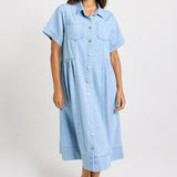 Willow Denim Dress - Medium Wash | Betty Basics