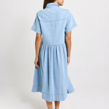 Willow Denim Shirt Dress - Medium Wash