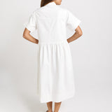 Willow Denim Shirt Dress - White
