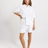 Ophelia Oversized Shirt - White/Black Stripe