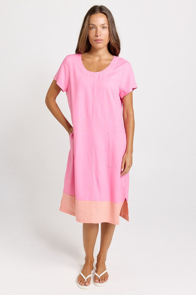 Bonnie Dress - Pink/Orange | Betty Basics