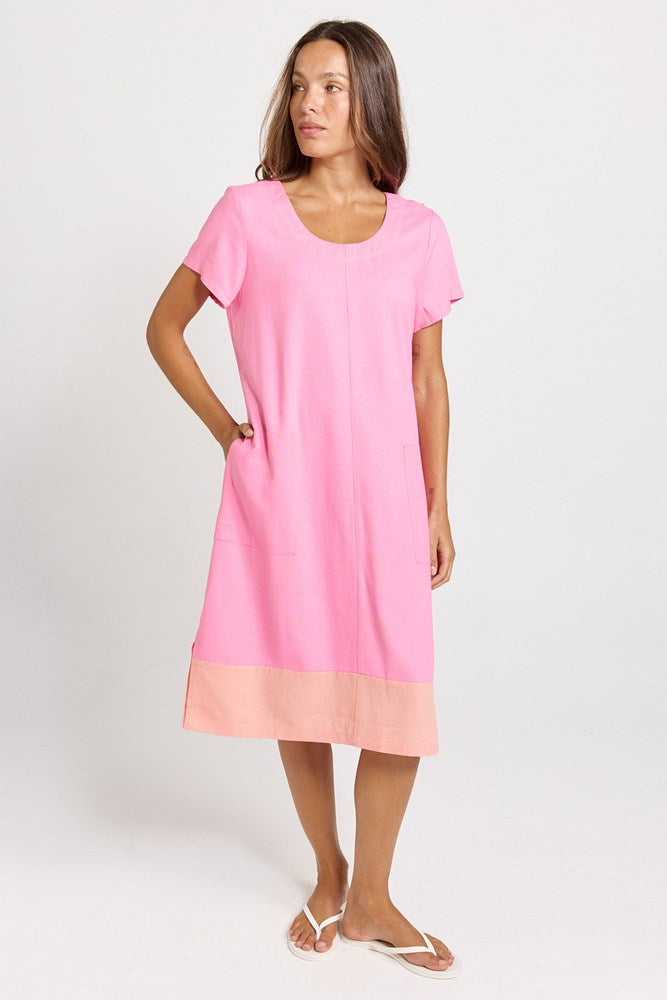 Bonnie Dress - Pink/Orange | Betty Basics