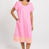 Bonnie Dress - Pink/Orange | Betty Basics