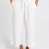 Bella Crop Pants - White | Betty Basics