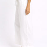Bella Crop Pants - White | Betty Basics