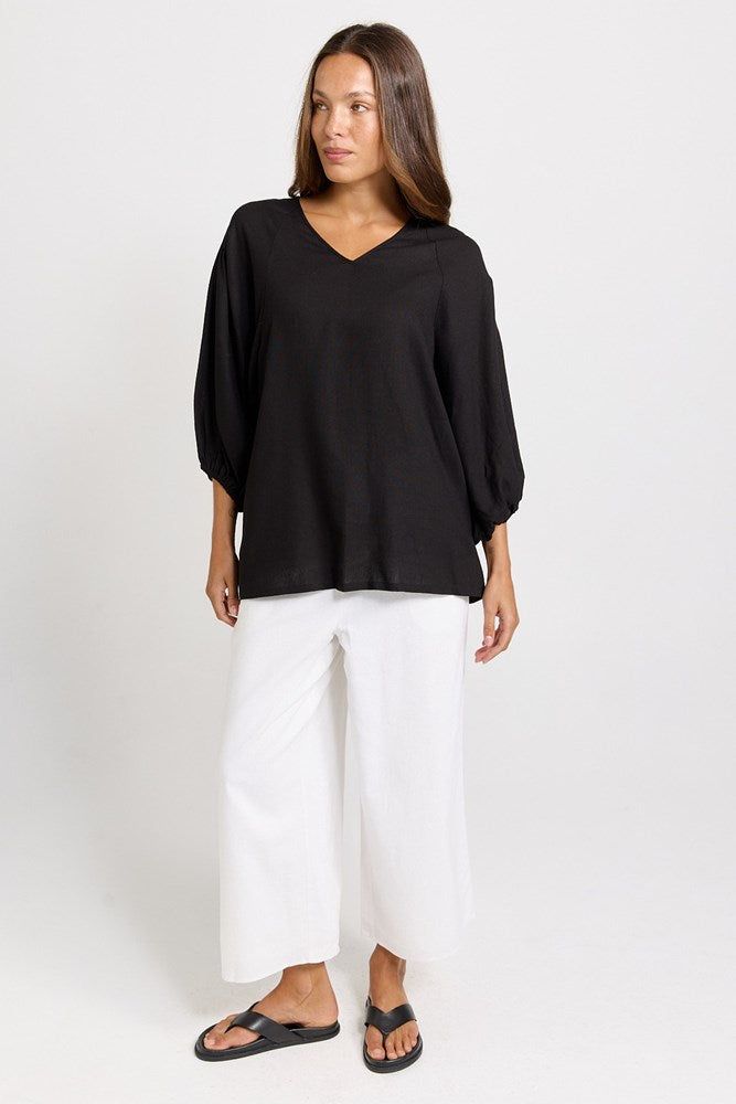 Bella Blouse - Black | Betty Basics