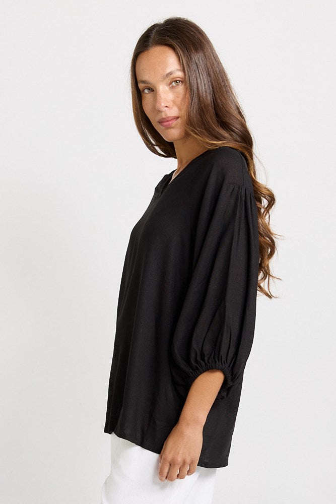 Bella Blouse - Black | Betty Basics