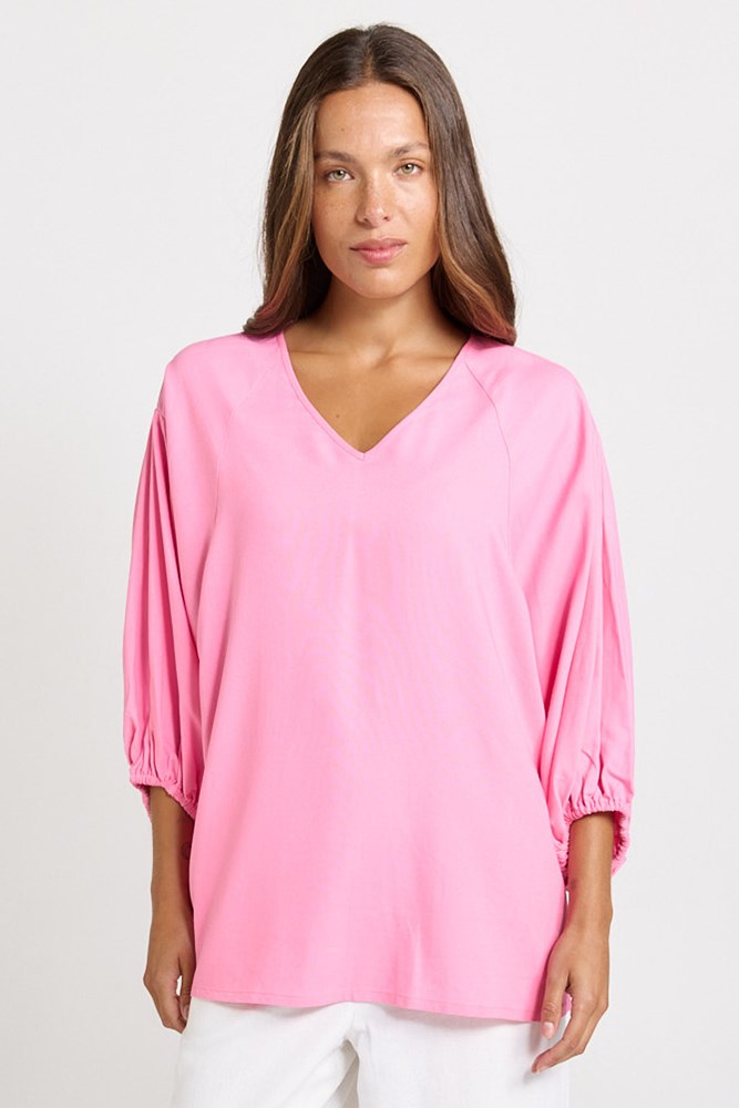 Bella Blouse - Pink | Betty Basics