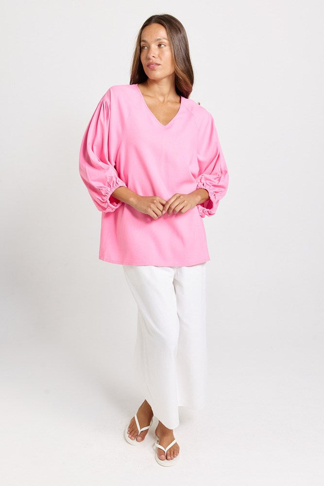 Bella Blouse - Pink | Betty Basics