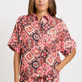 Sunset Shirt - Coco Print | Betty Basics