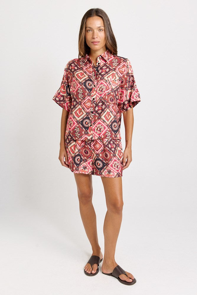 Sunset Shirt - Coco Print | Betty Basics