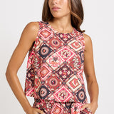 Coco Shell Tank - Coco Print | Betty Basics