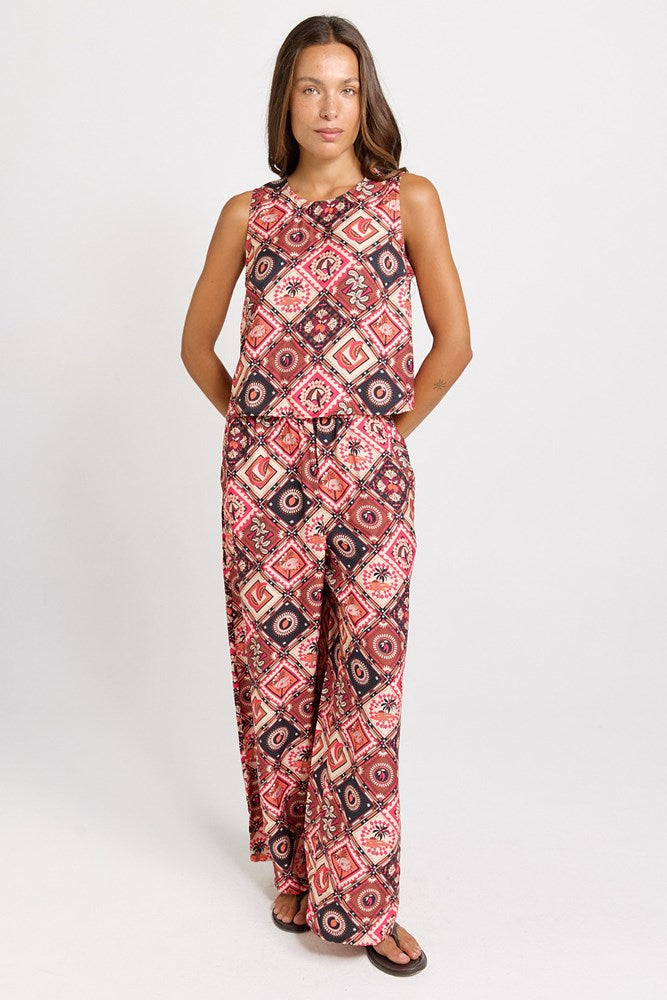 Coco Shell Tank - Coco Print | Betty Basics