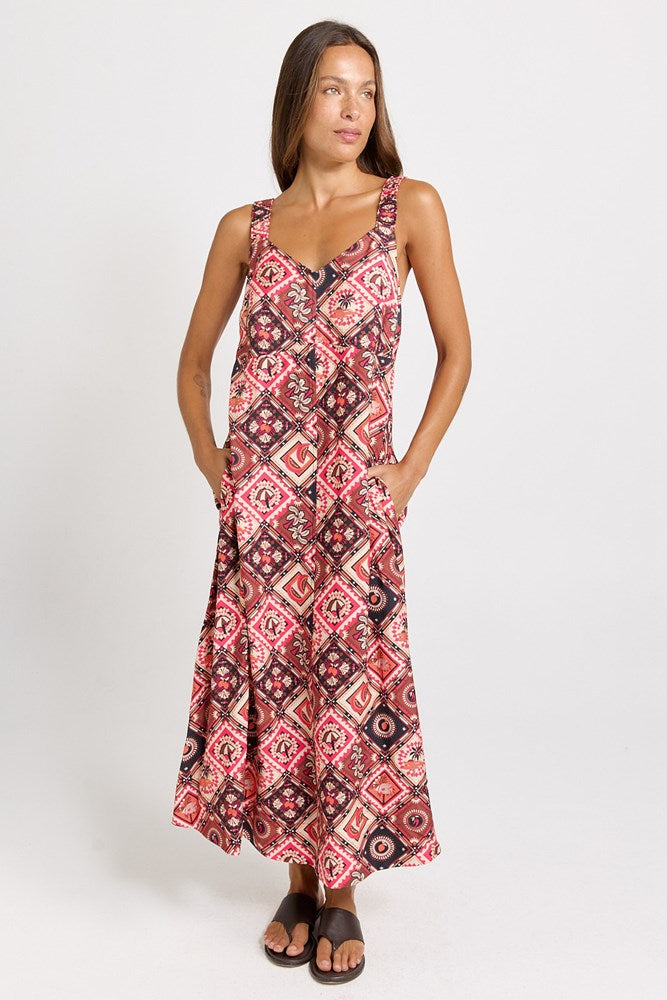 Sunset Dress - Coco Print | Betty Basics