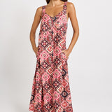 Sunset Dress - Coco Print | Betty Basics