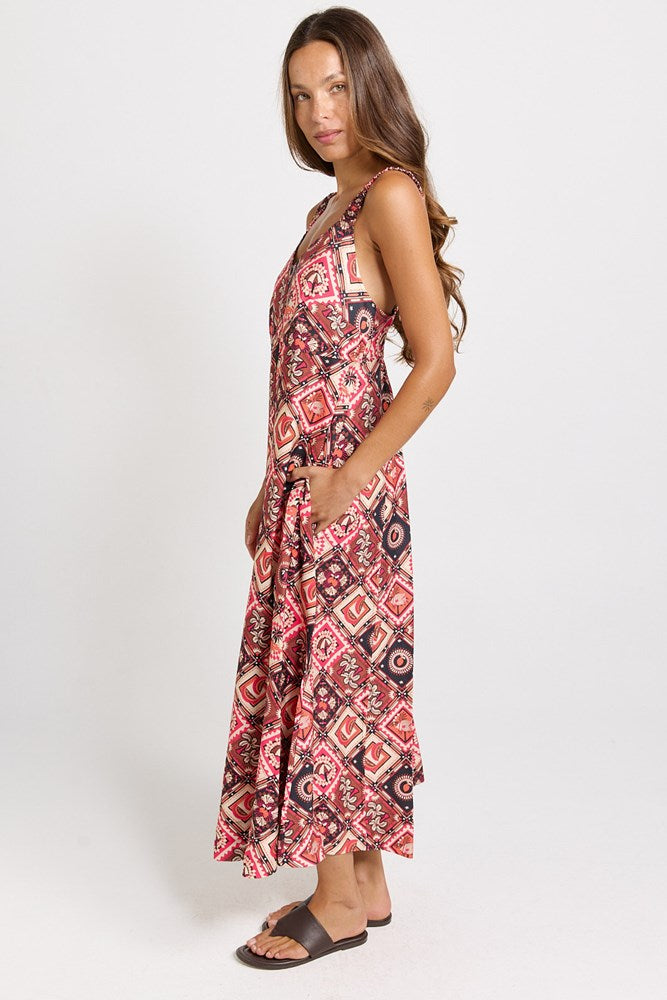 Sunset Dress - Coco Print | Betty Basics