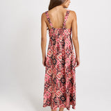 Sunset Tiered Maxi Dress - Coco Print