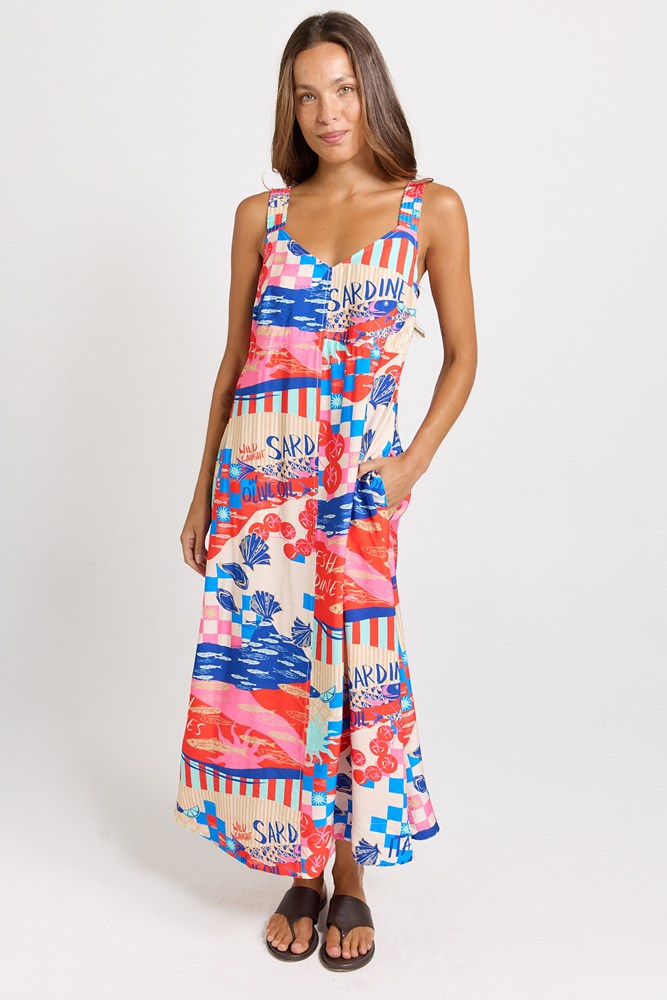 Sunset Dress - Mediterranean Print | Betty Basics