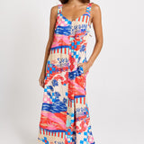 Sunset Dress - Mediterranean Print | Betty Basics