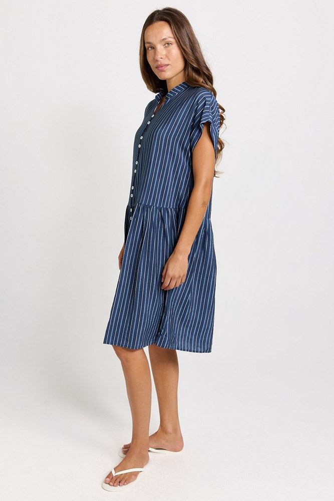 Sandy Dress - Blue Stripe | Betty Basics