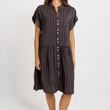 Sandy Dress - Brown Stripe | Betty Basics