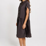 Sandy Dress - Brown Stripe | Betty Basics