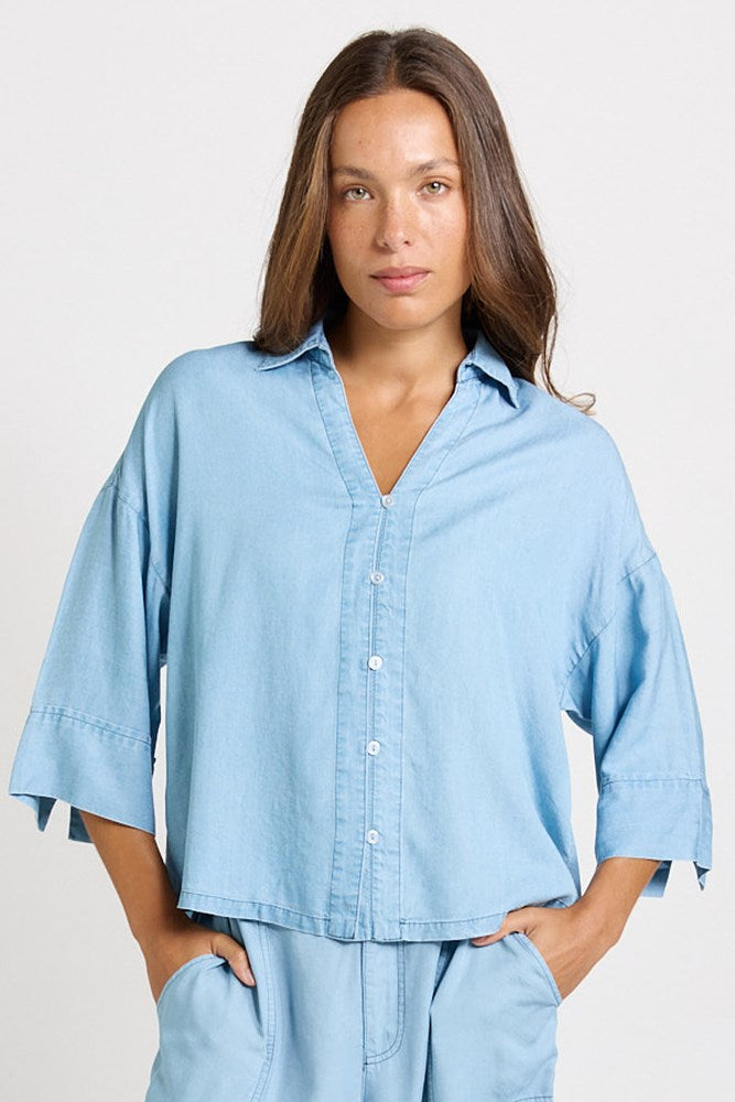 Emmy Shirt - Mid Wash | Betty Basics