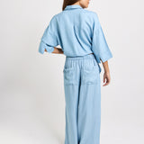 Emmy Lyocell Wide Leg Pant - Mid Wash