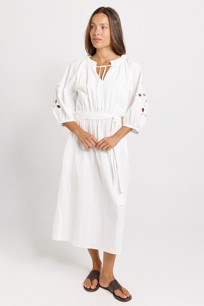 Daisy Broderie Dress - White | Betty Basics