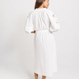 Daisy Broderie Dress - White