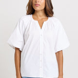 Bronte Blouse - White | Betty Basics
