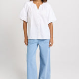 Bronte Blouse - White | Betty Basics