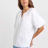 Bronte Blouse - White | Betty Basics