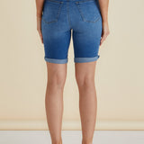 Bonnie Bermuda Denim - Indigo Blue Mix