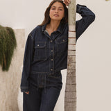 Selby Denim Jacket - Dark Blue