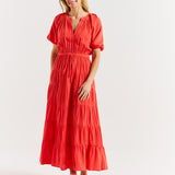 Aleja Dress - Fiesta Red