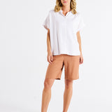 Flynn Short Sleeve Shirt - White