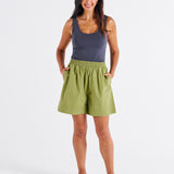 Pomona Cotton Short - Pistachio