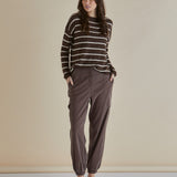 Lacey Lyocell Cargo Jogger - Brown